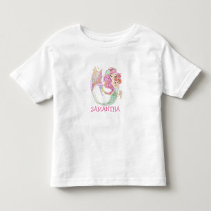 Mermaid Birthday Girl White UNDER THE SEA Toddler T-Shirt