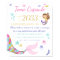 Mermaid Birthday guestbook Time Capsule sign Girl