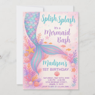 Mermaid Birthday Invitation