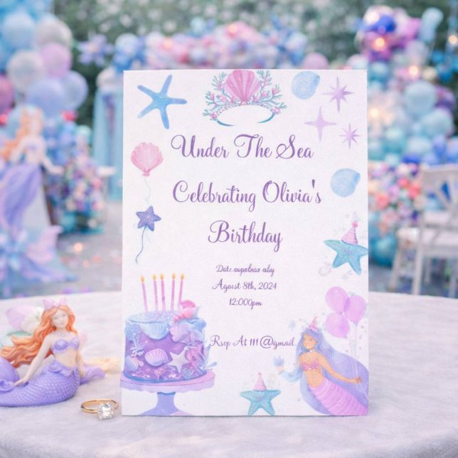 Mermaid Birthday Invitation (Creator Uploaded)