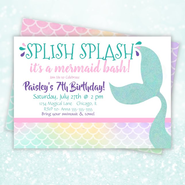 Mermaid Birthday Invitation (Creator Uploaded)