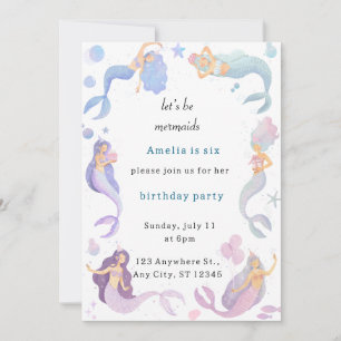 Mermaid Birthday Invitation