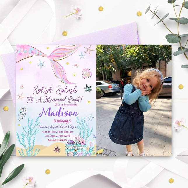 Mermaid Birthday Invitation Under The Sea (Creator Uploaded)