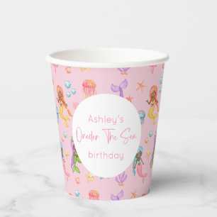 Mermaid Birthday Paper Cups