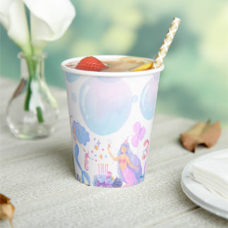 Mermaid Birthday Paper Cups