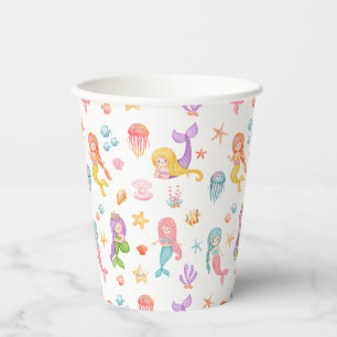 Mermaid Birthday Paper Cups