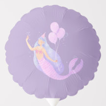 Mermaid Birthday Party Balloon | Under the Sea Bir