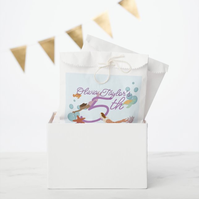 Mermaid Birthday Party  Favour Bags (Party)