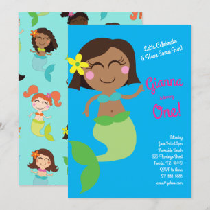 Mermaid Birthday Party Invitation