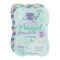 Mermaid Birthday Party Invitation Purple Teal Gold
