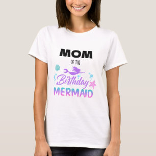 Mermaid Birthday Party Mum T-Shirt