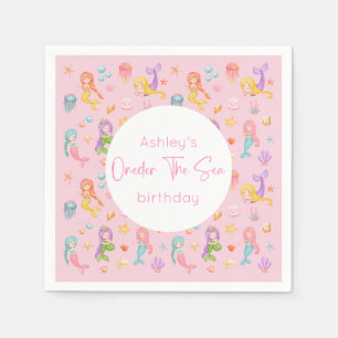 Mermaid Birthday Party Napkin