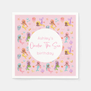 Mermaid Birthday Party Napkin