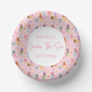 Mermaid Birthday Party Paper Plate