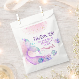 Mermaid Birthday Party Thank You  Favour Bags