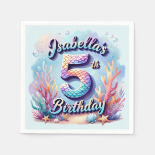 Mermaid Birthday Party – Under the Sea Party Napkin