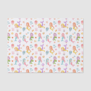 Mermaid Birthday Pattern Tissue Paper