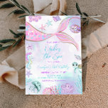Mermaid Birthday Under the Sea Baby Girl Birthday Invitation<br><div class="desc">Mermaid Birthday Under the Sea Baby Girl Birthday Invitation</div>