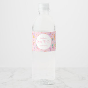 Mermaid Birthday Water Bottle Label
