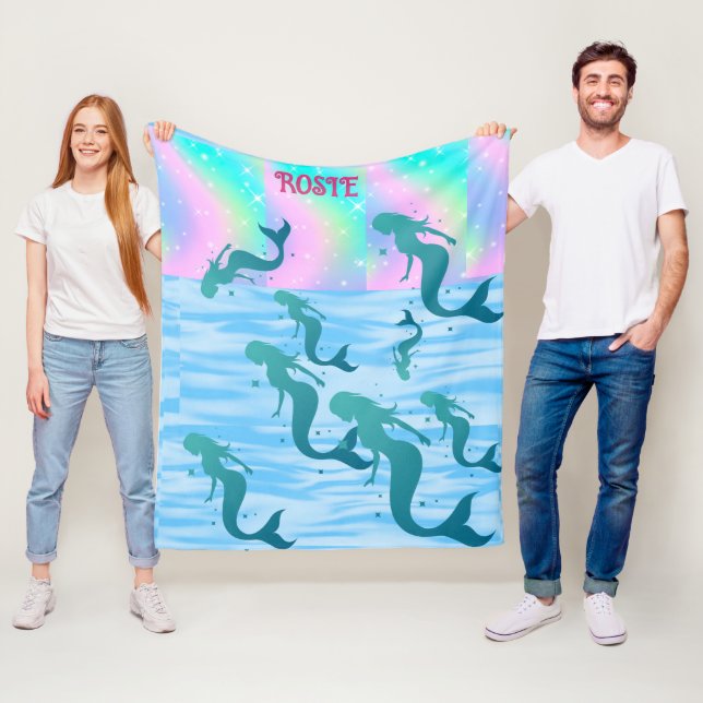 MERMAID BLANKET. FLEECE BLANKET (In Situ)