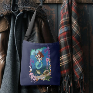 Mermaid Blue Fantasy Friends  Crossbody Bag