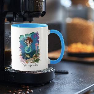 Mermaid Blue Fantasy Friends  Mug