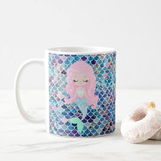 Mermaid Blues Mug (With Donut)
