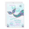 Mermaid  Bridal Shower invitation, glitter