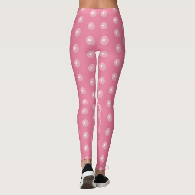 Mermaid Bubble Leggings - Pink (Back)