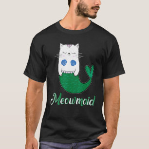 Mermaid Ca Meowmaid Cat Lover Magical Purrmaid Gif T-Shirt
