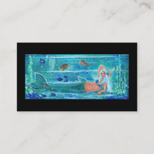 Mermaid Calypso art by Renee Lavoie Business Card