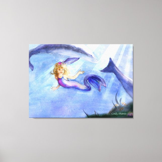 mermaid canvas picture (Front)