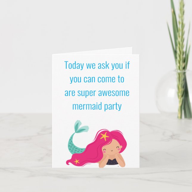 mermaid  card (Front)