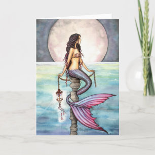 Mermaid Card Notecard by Molly Harrison