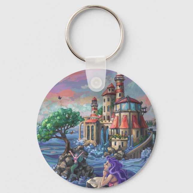 Mermaid Castle Key Ring (Front)