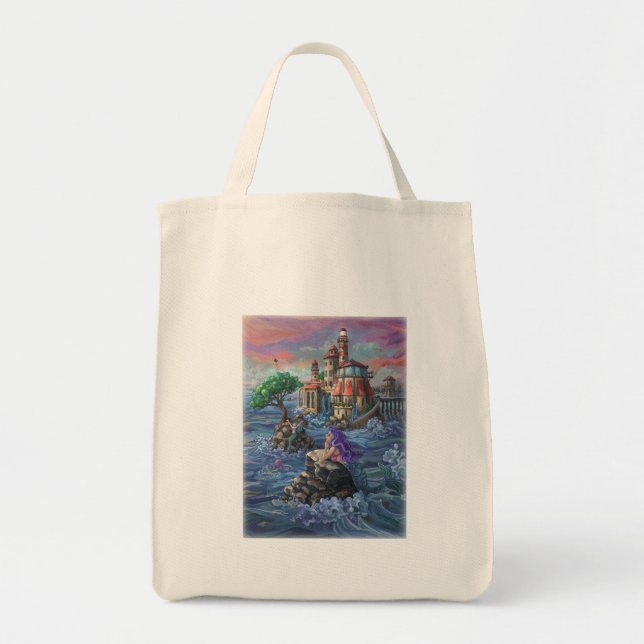 Mermaid Castle Tote Bag (Front)