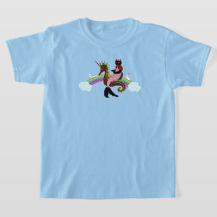 Mermaid cat Rainbow and Unicorn T-Shirt