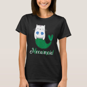 Mermaid Cat Shirt Meowmaid Cat Lover Magical Purrm