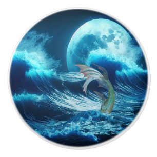 Mermaid Ceramic Door Pull