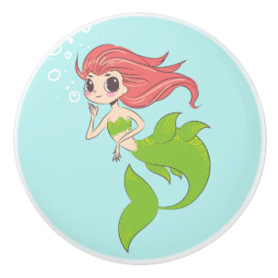 Mermaid Ceramic Knob