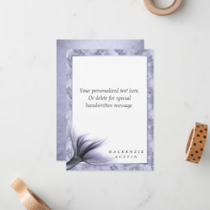 Mermaid Chic Tail Dusty Lavender Purple Custom Card