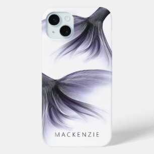 Mermaid Chic Tail   Dusty Lavender Purple Custom iPhone 15 Mini Case