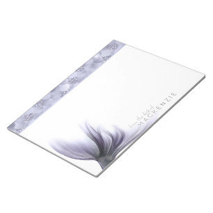 Mermaid Chic Tail   Dusty Lavender Purple Custom Notepad