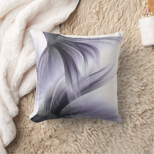 Mermaid Chic Tail Dusty Lavender Purple Sheen Cushion