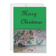 Mermaid Christmas Card