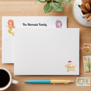 Mermaid Christmas Envelope