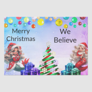 Mermaid Christmas Tissue Paper