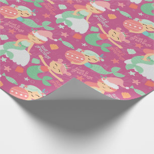 Mermaid Christmas Wrapping Paper