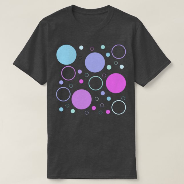 Mermaid Circle Colours T-Shirt (Design Front)