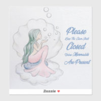 Mermaid Clam Shell Toilet Sticker